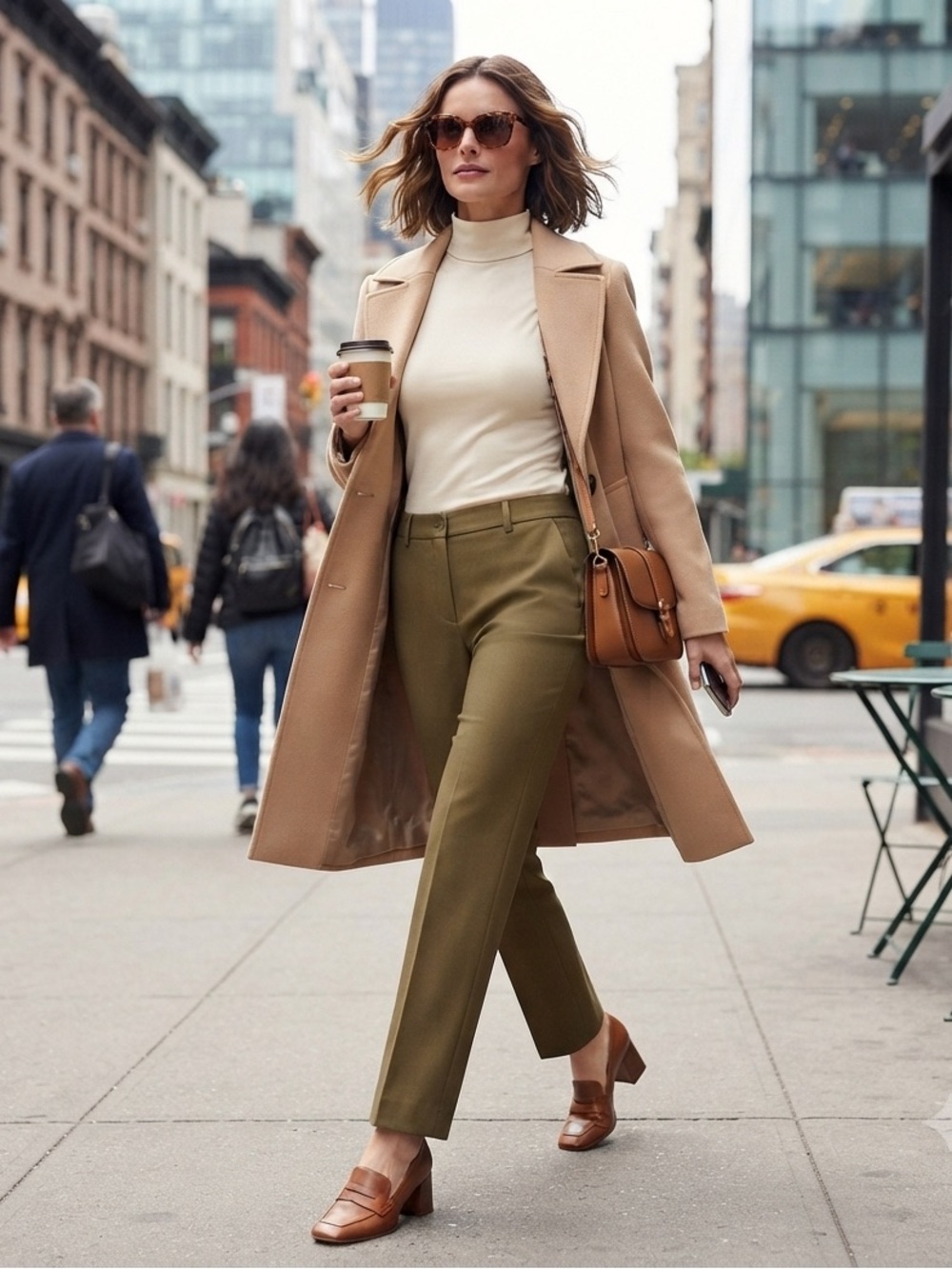 Banana Republic Olive Green Bootcut Dress Pants